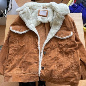 ASOS Corduroy Jacket with Faux Fur Collar